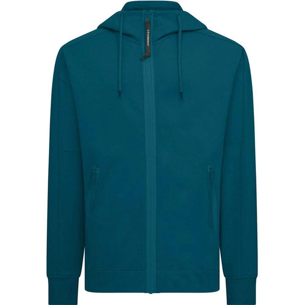 CP Company Full Zip Goggle Hoodie - Blue